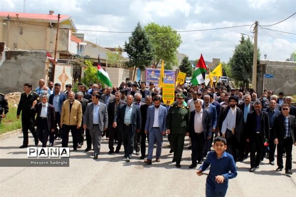 حضور با شکوه مردم ویسیان در راهپیمایی روز جهانی قدس