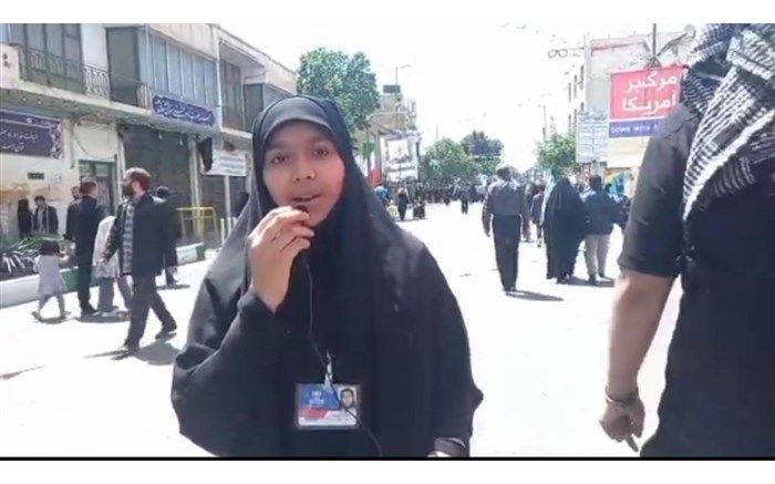 اعلام انزجار راهپیمایان قمی از رژیم کودک‌کش اسراییل/فیلم