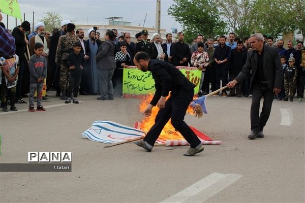 راهپیمایی باشکوه روز قدس در شهر صفی آباد