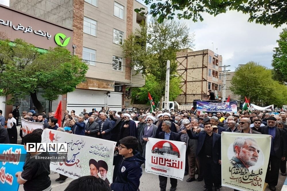 راهپیمایی روز جهانی قدس درقزوین
