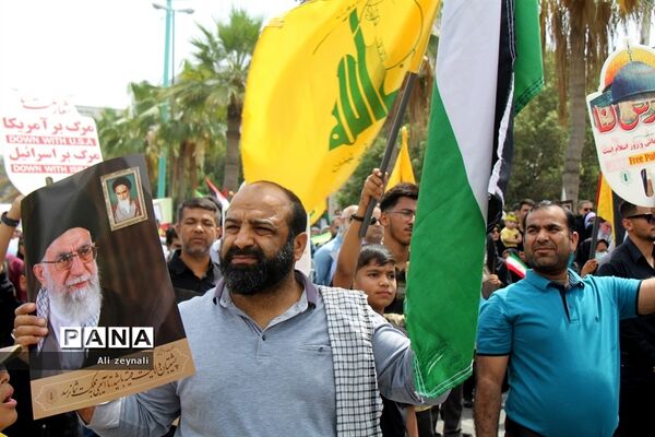 حضور پرشور مردم هرمزگان برای دفاع از مظلومان در روز قدس