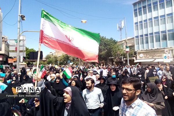 حضور پرشور مردم غیور شیراز در راهپیمایی روز جهانی قدس
