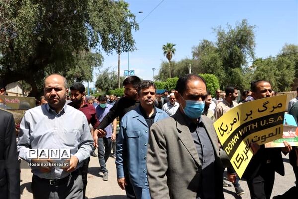 راهپیمایی روز قدس در اندیمشک