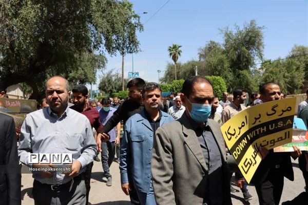 راهپیمایی روز قدس در اندیمشک