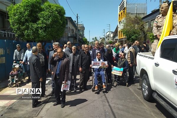 راهپیمایی روز قدس در آمل