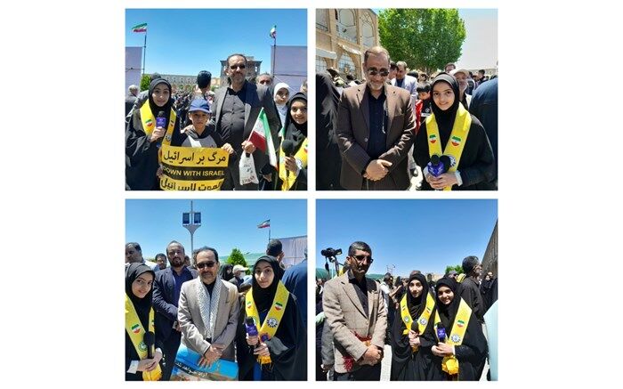 حضور دانش‌آموزان در راهپیمایی روز قدس باشکوه بود
