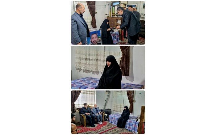 دیدار مدیرکل آموزش و پرورش استان گیلان با ۴ خانواده شهید در لنگرود