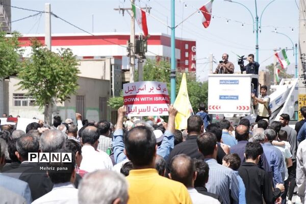 حضور باشکوه مردم مهریز در راهپیمایی روز قدس