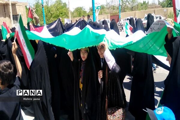 حضور باشکوه مردم مهریز در راهپیمایی روز قدس