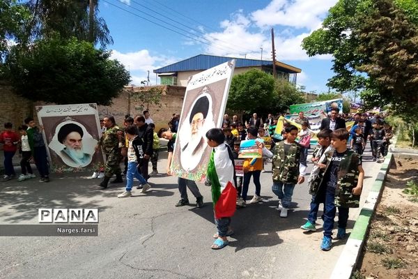 راهپیمایی روز جهانی قدس در شهر جعفریه قم