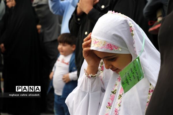 گردهمایی باشکوه روزه‌ اولی‌ها ویژه دختران در میدان شهدا مشهد