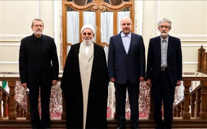 افطاری قالیباف با روسای سابق مجلس