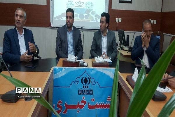 اولین نشست خبری مدیر و معاونان آموزش و پرورش خلیل‌آباد