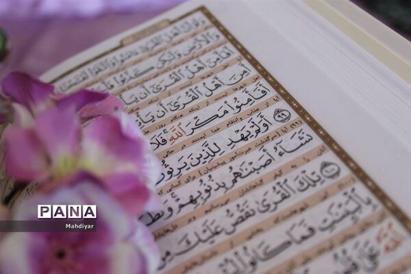 محفل انس با قرآن در امام‌زاده علی(ع) روستای جعفرآباد بخش جوادآباد