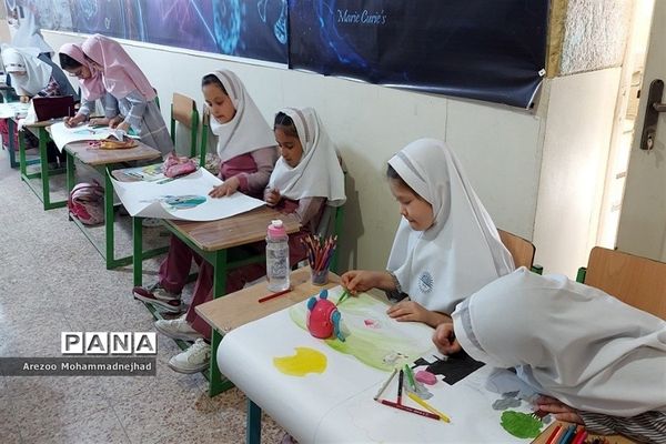 مسابقه نقاشی زمین پاک در پژوهش‌سرای باقرالعلوم قرچک