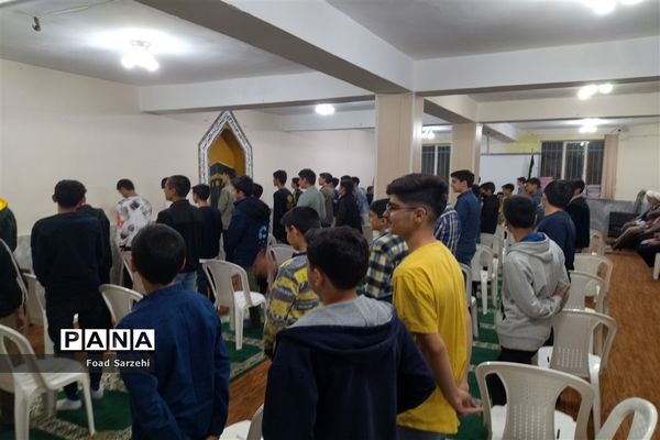 برگزاری مراسم جشن تکلیف دانش‌آموزان پایه هشتم دبیرستان تیزهوشان در شهرستان تربت جام