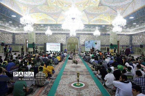 جشن پسران روزه‌اولی در حرم حضرت معصومه(س)