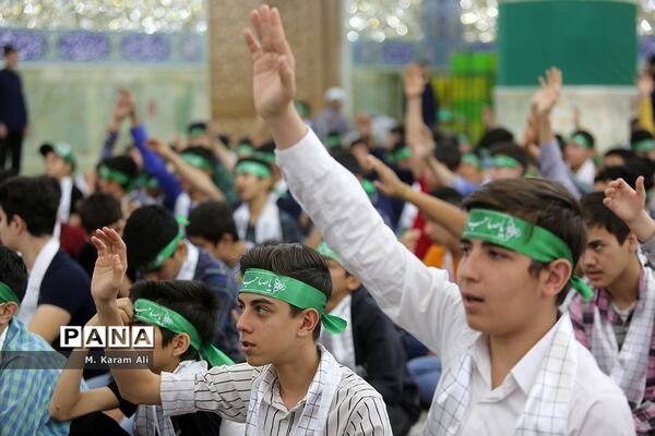 جشن پسران روزه‌اولی در حرم حضرت معصومه(س)