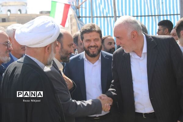 آیین خشت‌گذاری ۱۴۰ باب کلاس درس در شهرستان بهارستان