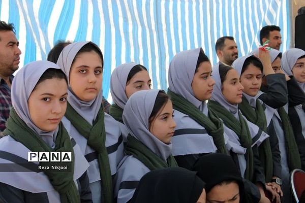 آیین خشت‌گذاری ۱۴۰ باب کلاس درس در شهرستان بهارستان