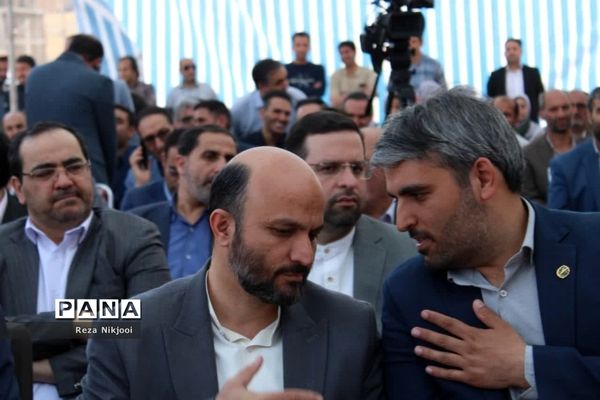 آیین خشت‌گذاری ۱۴۰ باب کلاس درس در شهرستان بهارستان