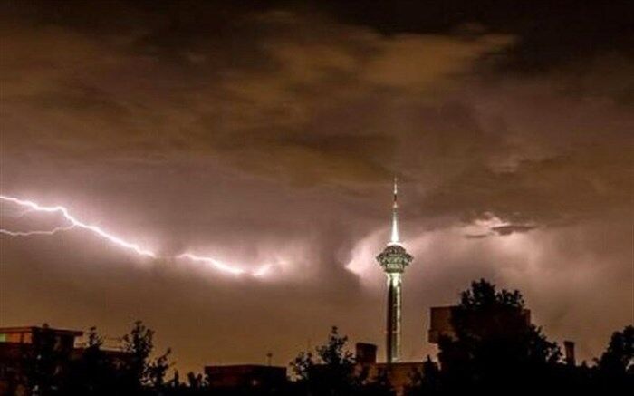 پیش‌بینی وزش باد شدید، رگبار و رعد و برق در تهران