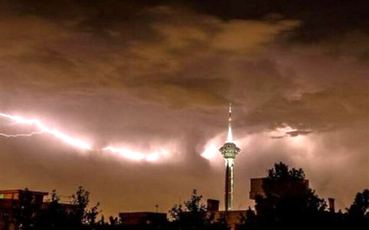 پیش‌بینی وزش باد شدید، رگبار و رعد و برق در تهران
