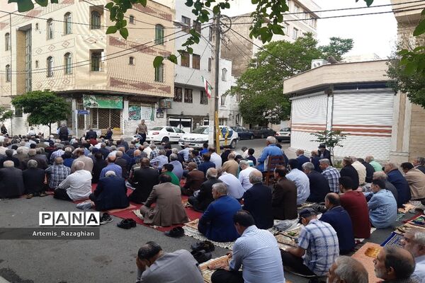 مراسم نماز عید بندگی در منطقه ۹