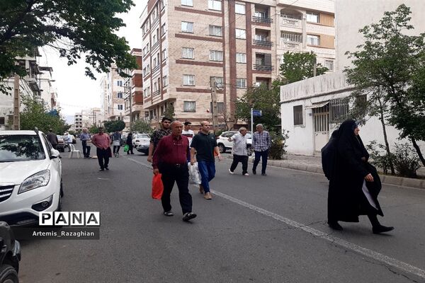 مراسم نماز عید بندگی در منطقه ۹