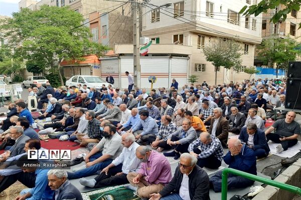 مراسم نماز عید بندگی در منطقه ۹