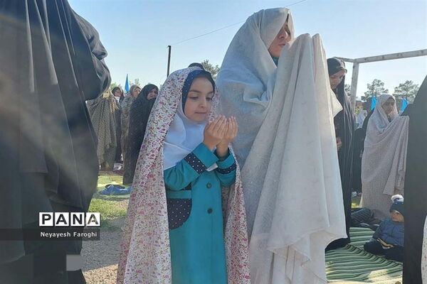 حضور پر شور کودکان دهه نودی در نماز عید سعید فطر آباده