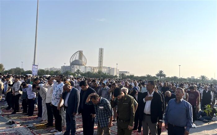 برگزاری مراسم عید سعید فطر در جزیره مرجانی کیش