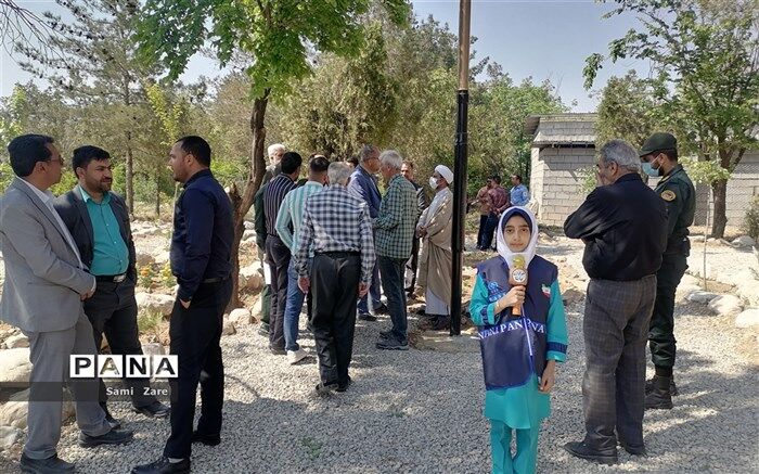 همزمان با عید سعید فطر باغ گلها در شهر سورمق افتتاح شد