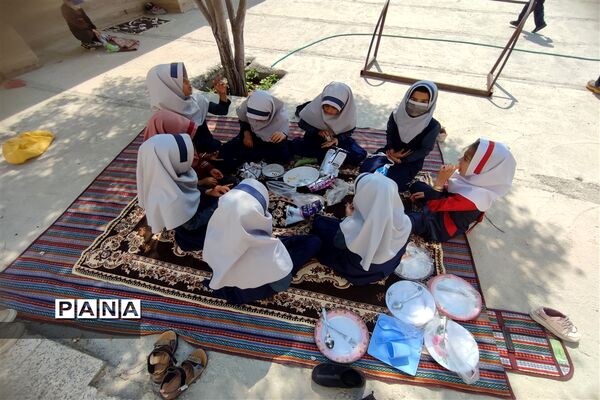 اردوی درون مدرسه دبستان عشایری لقمان حکیم خاتم