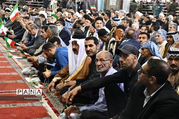 حضور پرشور مردم ولایتمدار استان خوزستان در دیدار با رئیس  جمهور