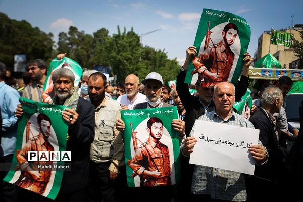 تشییع پیکر شهید جانی بت اوشانا