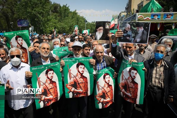 تشییع پیکر شهید جانی بت اوشانا