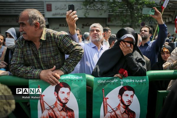 تشییع پیکر شهید جانی بت اوشانا