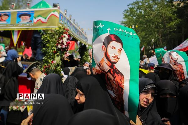 تشییع پیکر شهید جانی بت اوشانا