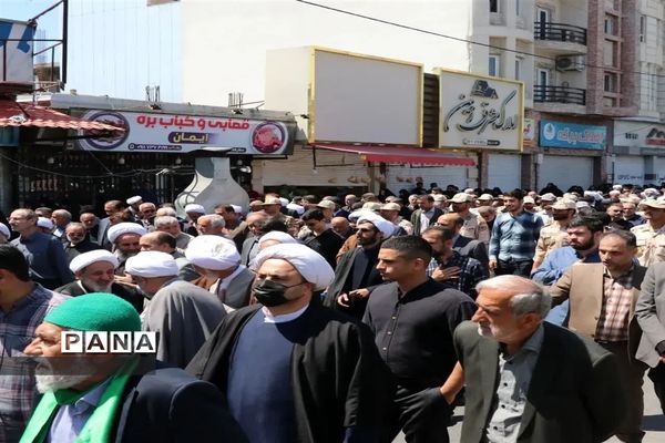 مراسم تشییع ووداع با آیت الله سلیمانی در بابلسر