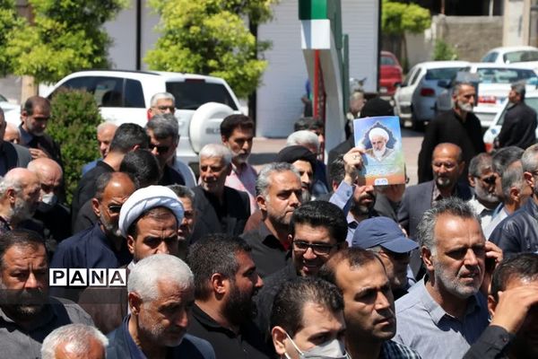 مراسم تشییع ووداع با آیت الله سلیمانی در بابلسر