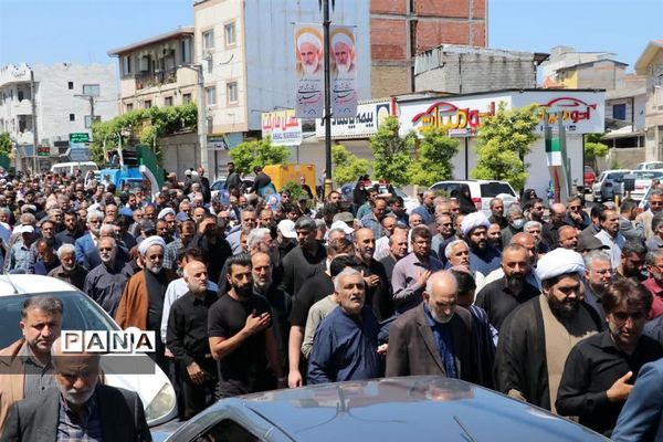 مراسم تشییع ووداع با آیت الله سلیمانی در بابلسر