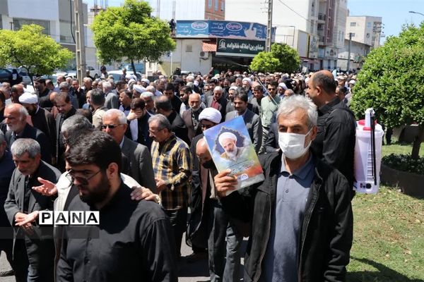 مراسم تشییع ووداع با آیت الله سلیمانی در بابلسر