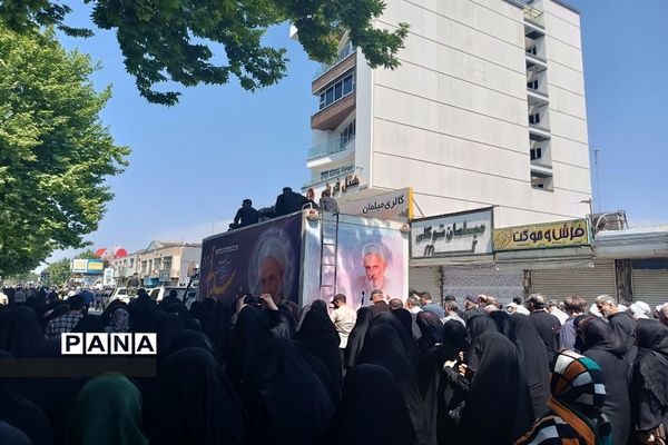 تشییع پیکر شهید آیت الله عباسعلی سلیمانی در قائمشهر