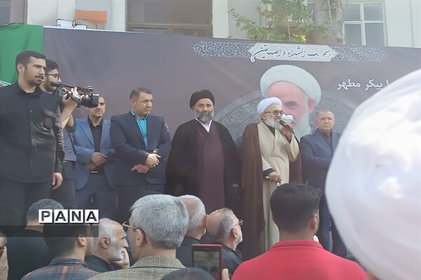 تشییع پیکر شهید آیت الله عباسعلی سلیمانی در قائمشهر