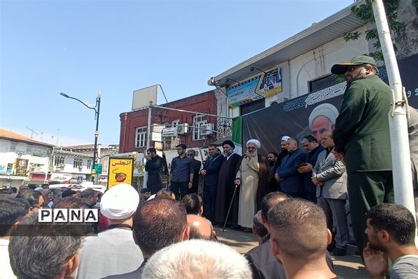 تشییع پیکر شهید آیت الله عباسعلی سلیمانی در قائمشهر