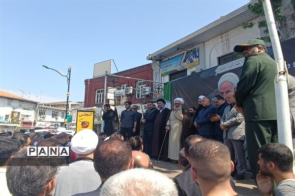 تشییع پیکر شهید آیت الله عباسعلی سلیمانی در قائمشهر