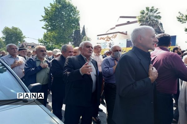 تشییع پیکر شهید آیت الله عباسعلی سلیمانی در قائمشهر