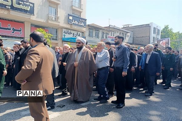 تشییع پیکر شهید آیت الله عباسعلی سلیمانی در قائمشهر