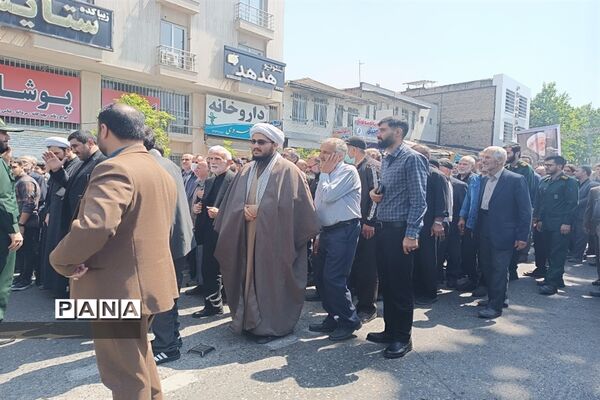تشییع پیکر شهید آیت الله عباسعلی سلیمانی در قائمشهر